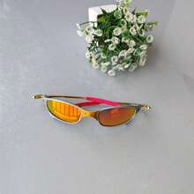 Colorful Sunglasses, Juliete-M Fashion, All-Match Unisex, Metal Temples, Plastic Frame. - 24K Red - View 1