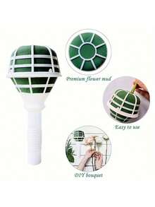 6pcs Bouquet Holder, DIY Wedding Bouquet Kit With Foam Bouquet Holder For Wedding Bouquet Supplies And Special Events - Multicolor - View 3