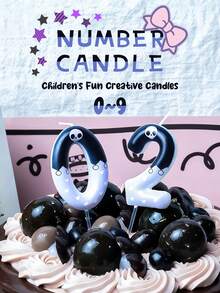 紫色数字0-9生日蜡烛，生日蛋糕装饰蜡烛，派对装饰，生日/婚礼/周年纪念蜡烛，蛋糕装饰数字蜡烛，营造派对氛围，庆祝活动必备