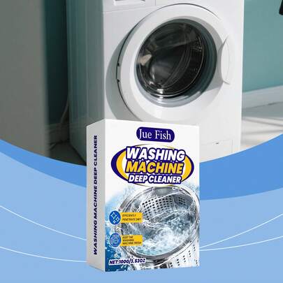 Jue Fish Washing Machine Drum Cleaning Powder Stain Removal Descaling Odor Removal Cleaning Agent For Drum And Pulsator Washing Machines