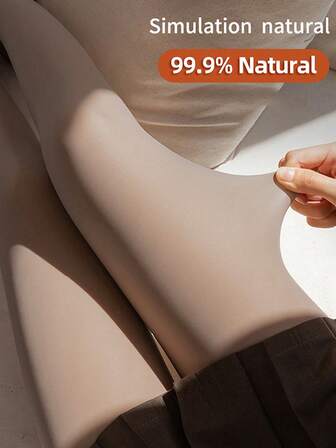 300G Stylish Women's Thermal Lined Warm Tights, Classic Casual Design, Body-Slimming Fit, Great For Autumn/Winter Outings And Sportswear Matching