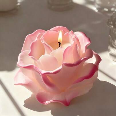 1/2 piezas Molde de silicona de resina - Molde de silicona de rosa elegante en 3D - Reutilizable y flexible para hacer velas, arte de resina, jabones hechos a mano y terracota. Diseños de pétalos hermosos, decoración del hogar, regalos del Día de San Valentín, arreglos florales y perfecto para entusiastas de la artesanía.