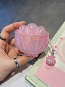 1个可爱贝壳吊坠耳机盒，适用于1/2/3/4代耳机，Pro/Pro 2保护套，硅胶防震耳机盒，适合作为礼物送给朋友、女朋友或作为节日礼物（不含耳机） - 彩色 - 查看 6