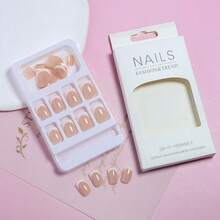False Nail Tips - Pink White - View 8