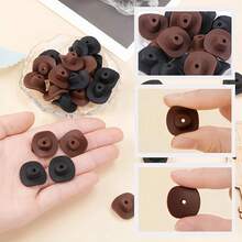 7/9pcs Cowboy Hat Silicone Beads - 21mm Mini Cute Beads With 3 Solid Colors & Mixed Set Options, Fashion Decorative Craft Supplies For DIY Jewelry Making Kit - Unisex For Students, Office Workers, Crafters & Gift Buyers, Perfect For Necklaces, Bracelets, Keychains, ID Badge Lanyards & Pen Beads - Cowboy Hat - View 6