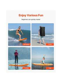 Inflatable Stand Up Paddle Board, 11.6' X 35" X 6" Wide Ultra-Light Stand Up Paddleboard (Full Spelling), All Accessories Included, Pump, Paddle, Fin, Backpack, Ankle Leash, Strap, Non-Slip Deck For Youth & Adults - 11,6 feet * 35 inch * 6 inch - Xem 6
