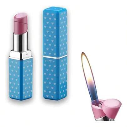 Encendedor De Llama Con Forma De Lápiz Labial Green Creative