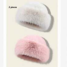 女士户外休闲蒙古帽，时尚头饰，适合秋冬日常穿着冬装 - 帽子 - 查看 30