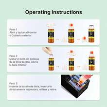 WISETA Botella de Tinta Compatible para 504 T504 Alto Rendimiento para Impresoras L4150, L4160, L4260 L6161, L6171, L6191, L6270, L14150 (4 Unidades) - 504 amarillo, cyan, magenta, negro - Ver 11