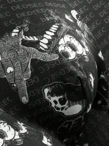 5pcs/Pack Mythical Monkey King Printed Men's Lightweight Long Boxer Briefs - Black - View 5