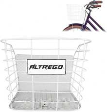 Piago Canasta Canastilla para Bicicleta Acero R24 Incluye Soportes - R24 Negro - Ver 1