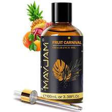 1 Bottle MAYJAM 100ml/3.38 Fl Oz Fragrance Essential Oil, Suitable For Home Aroma Diffuser, Reed Diffuser, Humidifier, DIY Candles & Soaps, Scented Candles, Room Spray, Moisturizing Skincare, Car Freshener, Birthday/Holiday/Christmas Gift, Amber, Clove, Fruit Carnival, Forest Pine, Champagne Rose Scents - Multi Scents - View 33