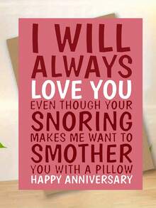 1pc Valentine's Day Greeting Card, "I WILL ALWAYS LOVE YOU". Valentine's Day Expression Of Love, Suitable For Giving To Boyfriend, Girlfriend, Husband, Wife, Lover, Confession Card, Family Greeting Card, Anniversary Gift - Multicolor - View 12