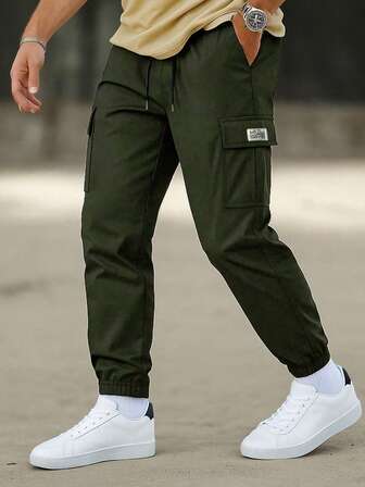 Men's Casual Cargo Pants, Comfortable Outdoor Fashion Sportswear Trousers, Fall