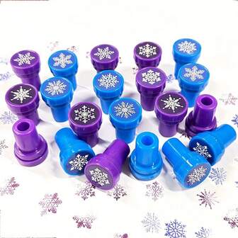 8 片雪花自粘封条，节日封条套装，精致雪花图案，适用于派对、课堂奖励、礼品袋、嘉年华奖品、派对礼品贴纸、节日手工装饰品、圣诞雪花贴纸、雪花封条贴纸、冬季图案贴纸、季节性装饰艺术品、完美的派对礼物、粉丝节日礼物。