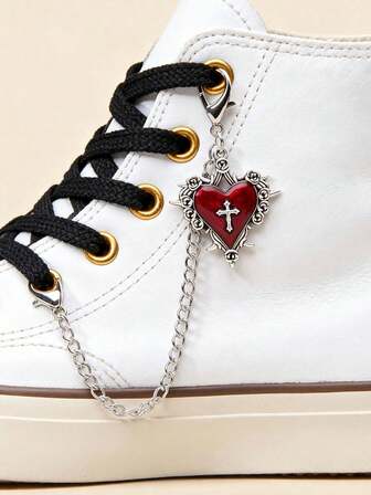 Suricat Grunge朋克风2件套朋克星形嘻哈风鞋饰DIY配件，适用于休闲鞋、运动鞋、帆布鞋、靴子及DIY鞋饰；可拆卸可重复使用。