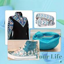 2毫米-6毫米树脂水钻，彩色，非热熔，平底，胶粘式，美甲宝石，闪亮水钻，果冻珠，适用于美甲、马克杯、瓶子、水杯、手机、化妆DIY配件等。