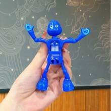 Creative Stress Relief Dancing Splits Clockwork Matchstick Man - Funny Robot Toy - Multicolor - View 2