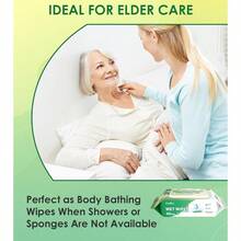 LivDry Adult Wet Wipes Large Disposable Washcloths 12x8 Inches Wipes For Elderly Body Wash Wipes For Cleaning 40 Count 6 Pack - 40個/包(6包) - 查看 5