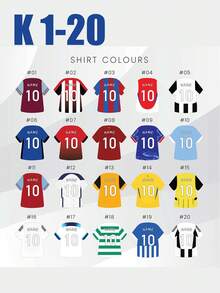 1pc Personalised Football Shirt Coaster, Football Gifts, Daddy Coaster, Father's Day Gifts, Daddy Grandad Gifts, Sport Gifts - Multicolor - View 7