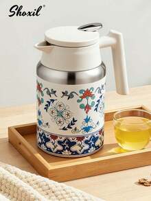 shoxil 1件套保温瓶茶壶咖啡壶大容量家用保温水瓶316不锈钢泡茶壶泡茶壶户外壶中东风格保温瓶