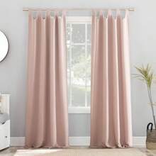 Sun Zero Easton Panel de Cortina oscurecedora para Ventana, Verde Salvia, 40" x 84", 1, 1(Rosa pálido 101.6An x 213.4Al cm (1 Paneles)) - Multicolor - Ver 1