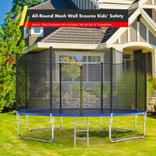14FT/12FT Trampoline Safety Net Replacement Protection Enclosure Net With Zipper - 14 FT - View 5