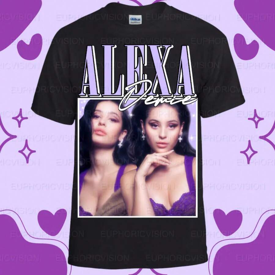 Alexa Demie 90's Vintage Tee - Black - View 1