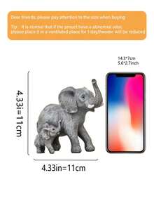 1 Tượng voi nhỏ, Quà tặng cho mẹ, Quà tặng hình voi cho phụ nữ, Trang trí nhà cửa, văn phòng, kệ TV, phòng khách, trang trí bàn, Quà Giáng sinh (Vui lòng kiểm tra thông tin kích thước trước khi mua) - Nhiều màu - Xem 12