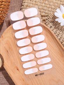 Adesivos de gel para unhas (16 unidades) sem necessidade de cura em lâmpada UV | Qualidade profissional, fáceis de usar e remover (degradê rosa), acompanha ferramentas para unhas - Baby Rosa - Ver 3