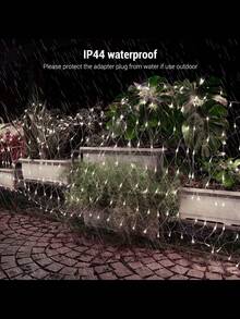 Serie Navideña 320 Luces Tipo Red, Luces Led de Navidad Red Malla Cortina 1.8Mx2M - Blanco - Ver 5