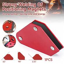 9LBS Magnetic Welding Holders Multi-Angle Solder Arrow Soldering Locator 45/90/135 Degrees Weld Fixer Device Auxiliary Tool - Red - View 8