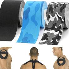 3 Rollos-Cinta Kinesiología, Cinta Respirable Deportiva, Vendaje Neuromuscular Sin Cortar, Multicolor, Impermeable, sin Látex - para Músculos & Articulaciones, Rodillas, Hombros, Codos (5cm*7cm) - Negro - Ver 1