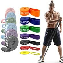 Nuevas bandas de resistencia de látex, adecuadas para yoga, entrenamiento de fuerza, bandas de ejercicio multifuncionales para gimnasio, bandas de asistencia para dominadas, bandas elásticas duraderas y pesadas - Multicolor - Ver 2
