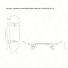 1件装创意枫木纹手指滑板桌面套装，枫木材质，1.8mm厚PU防摔，5层面板设计，专业手指滑板，优质枫木材质，更耐用，可完成各种高难度动作，全封闭轴承轮，镍合金分体式框架 - 彩色 - 查看 9