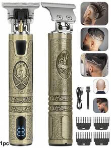 LQT Professional Hair Clippers & Beard Grooming Kit, Cordless Electric Hair Clippers For Men, USB Charging Tools For Men, Portable Electric Shavers, Household Barber Supplies, Christmas Dad Gifts, Men's Gifts - Multicolor - View 15