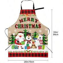 Aprons - Christmas Santa Claus Snowman Reindeer + M - View 5