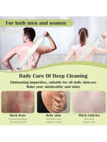 1pc Natural Loofah Sponge, Suitable For Back Massage, Bathing, Exfoliating For Both Men And Women, Can Also Be Used As Bathing Sponge Or Body Scrub, Deep Cleansing, Revitalizing Skin - Yellow - View 3