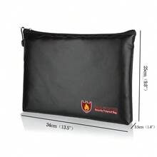 Multi-Functional Fire-Resistant Card Holder, Important Document Protective Bag, Emergency File Protection Device, Fire-Resistant Material Storage Bag, Moisture-Proof And Mildew-Proof Document Bag, Fire-Resistant Safety Storage Bag, Certificate And Ticket Protective Pouch, Fire-Resistant And Waterproof Storage Device, Emergency Disaster-Prevention Document Bag, Important Information Protective Bag, Fire-Resistant Insurance Document Bag, Safety Storage And Organization Pouch - Multicolor - View 7