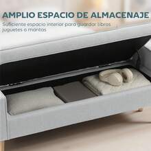 HOMCOM otomanos - Cinza - Ver 5