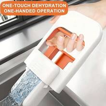 Mopa de escritorio sin manos - Diseño de limpieza rápida, plegable y ahorra espacio, sistema de limpieza sin manos - Limpiador de escritorio compacto para el hogar, la oficina, el baño, la cocina - Ideal para espacios pequeños y dormitorios - Material de plástico duradero, mini/pequeña mopa para varios usos, mopa plegable pequeña, mopa para limpiar el piso, mopa extra pequeña, mopa con escurridor, mopa de calidad