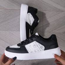 Fashion Outdoor Wear Streetstyle Shoes Summer Outfit Birthday Gift Holiday Gift Mix Color Campus Popular Style - Sợi trắng đen - Xem 13