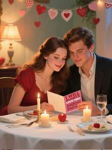 1pc Valentine's Day Greeting Card, "I WILL ALWAYS LOVE YOU". Valentine's Day Expression Of Love, Suitable For Giving To Boyfriend, Girlfriend, Husband, Wife, Lover, Confession Card, Family Greeting Card, Anniversary Gift - Multicolor - View 6