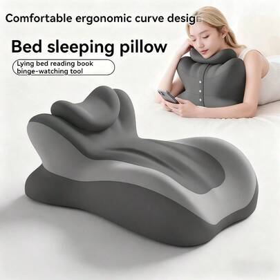 Sleep Pillow, Bed, Memory Cotton, Pad For Feet, Pillow For Legs, Multifunctional Mobile Phone Pillow For Reading, Suitable For Bed, Sofa, Leisure