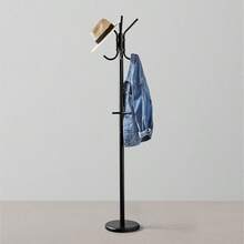 Hat And Coat Stand Rack, , 29.5x 29.5x 167 Lxx H - Black + Hat and Coat Stand - View 8