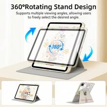 DANYCase 保护套兼容 iPad A16 Air 11 13 M3 2025 Mini 7 A17 Pro 2024 Air 11 13 M2 2024 Pro 11 13 M4 2024 Pro 11 保护套兼容 iPad Pro 12.9 Air 5 4 10.9 第 7/8/9 代 Mini 6，支持 360° 旋转