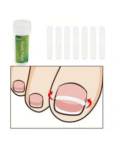 100片指甲矫正贴，无痛弹性贴片，改善嵌甲问题，指甲护理工具，指甲工具/指甲矫正贴，适合足部护理爱好者，男女皆宜，精致小巧，日常使用。 - 彩色 - 查看 4