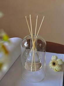 1pc Minimalist High-End Creative Double-Layer Glass Diffuser Bottle, Transparent Flameless Fragrance Diffuser Bottle - Clear - View 6