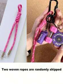 Colorblock Barbell & Dumbbell Pendant, Fitness Accessory, Fitness Inspiration Lanyard, Gym Barbell & Dumbbell Charm, Gym Barbell & Dumbbell Water Bottle Pendant, Backpack Charm, Sports & Fitness Gear, Gift Box Packaging, Suitable For Gifting To Friends - Multicolor - View 10