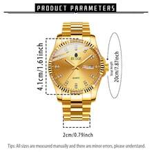 RUIGE Men's Luxury Business Quartz Watch Stainless Steel With Luminous Calendar Men's Gift Watch Affordable Back To School Watch - one-size - View 3